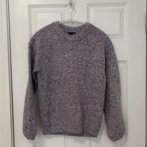 J.Crew Purple Marled Crewneck Sweater